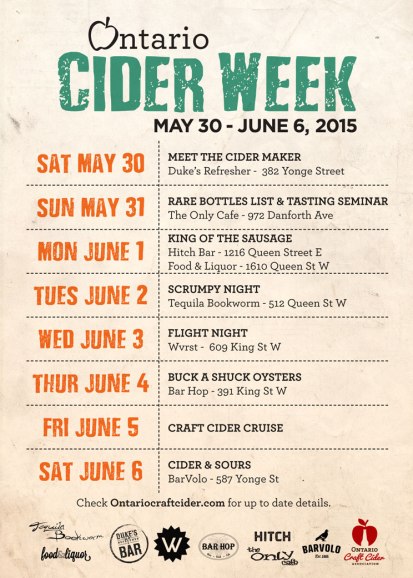 Ontario Cider Week 2015 Flyer